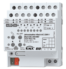 Актуатор жалюзи, 4-канальный  2504REGHE  Jung