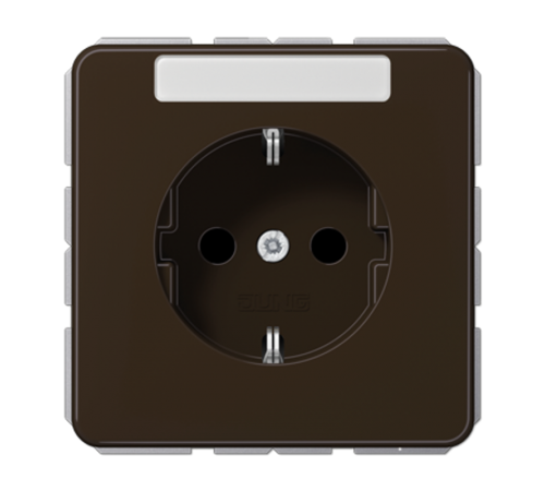 Штепсельная розетка SCHUKO 16A 250V~ с полем для надписи CD1520BFNABR Jung