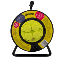 Удлинитель  CRW-04-5000 (Катушка, 4 х 50) IP44, заземл.  .5063877  ФАZA