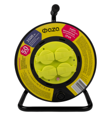 Удлинитель  CRW-04-5000 (Катушка, 4 х 50) IP44, заземл.  .5063877  ФАZA