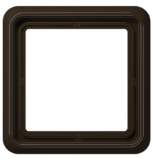 Рамка для вертикальной и горизонтальной установки ударопрочная, однократная; коричневая  CD581WUBR  Jung