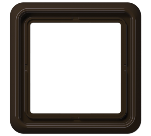 Рамка для вертикальной и горизонтальной установки ударопрочная, однократная; коричневая  CD581WUBR  Jung