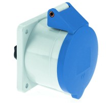 Розетка встраиваемая 16A 3р(2P+PE) 6h 230V IP44 фланец 75х75 13001 I 13001-Bals I Bals