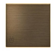Накладка для розетки SCHUKO с крышкой, серия SKY, цвет античная латунь  2CLA858810A1201  ABB