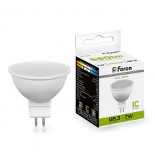 Лампа светодиодная LB-26 (7W) 230V G5.3 4000K MR16 матовая  25236  FERON