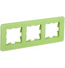 BRITE Рамка 3-ая РУ-3-2-Бр стекло эко грин RE  BR-M32-G-41-K06  IEK