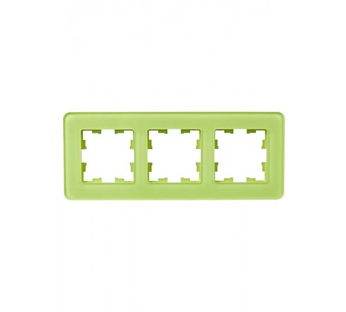 BRITE Рамка 3-ая РУ-3-2-Бр стекло эко грин RE  BR-M32-G-41-K06  IEK