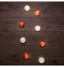 Тайские фонарики Магия 3,5 м, прозрачный ПВХ, 20 LED, теплый белый, питание 2 х АА (батарейки не в комплекте)  303-088  NEON-NIGHT