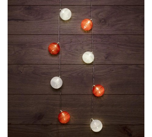 Тайские фонарики Магия 3,5 м, прозрачный ПВХ, 20 LED, теплый белый, питание 2 х АА (батарейки не в комплекте)  303-088  NEON-NIGHT