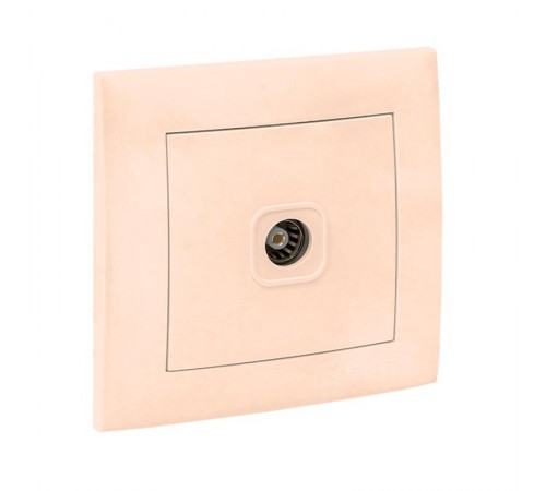 Валенсия розетка телевизионная 1-местная 75Ом 5-862МГц кремовая EKF PROxima   EWA00-027-20   EKF