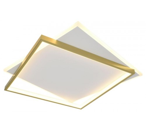 Светильник потолочный светодиодный  Модерн Lima CLL-1-82-RC WH+GD с ДУ 82W 3000-6500К белый/золото  Б0069755  ЭРА