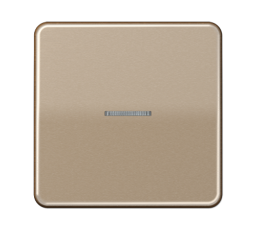 Клавиша для KNX кнопки, 1 группа с окошком; металл; золотая бронза  CD101KO5GB  Jung