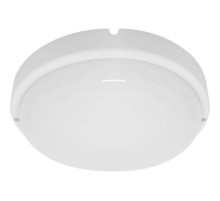 Светильник светодиодный пылевлагозащищенный для ЖКХ AL3005 8W 640Lm 6500K круг в пластиковом корпусе, IP65, белый, 140*50мм  29607  FERON