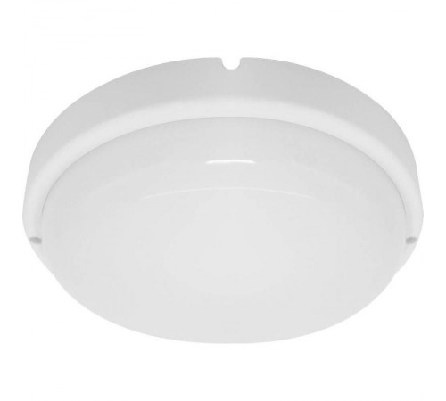 Светильник светодиодный пылевлагозащищенный для ЖКХ AL3005 8W 640Lm 6500K круг в пластиковом корпусе, IP65, белый, 140*50мм  29607  FERON