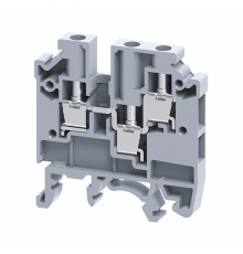 Клемма с тремя контактами винтовая OptiClip СMC-2,5-TRIPLET-(0,2-4)-I-серый  289829  КЭАЗ