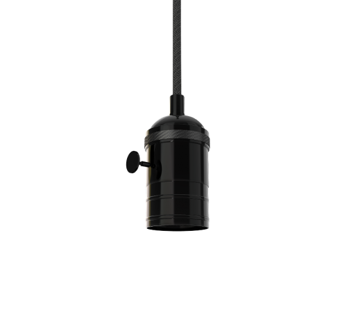 Светильник подвесной шнур под лампу Decor PL041 черный E27, 1 м, 1/40  PL041  Gauss