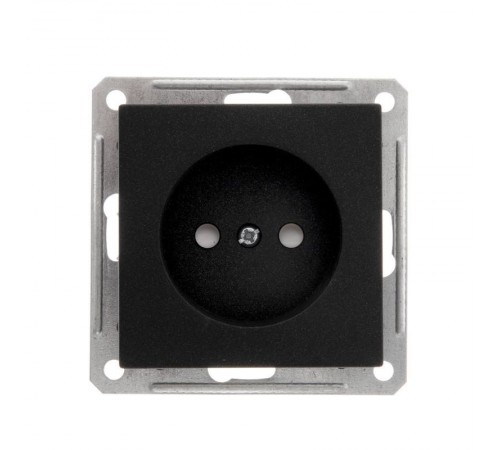 W59 Черный бархат Розетка без заземления  RS16-151-6-86  SE