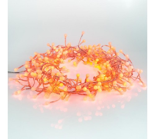 Гирлянда Мишура LED 6 м прозрачный ПВХ, 576 диодов, цвет красный  303-612  NEON-NIGHT