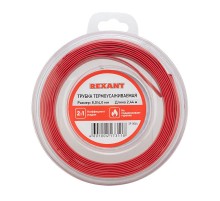 Трубка термоусаживаемая 8,0/4,0 мм красная, ролик 2,44 м  29-0044  REXANT