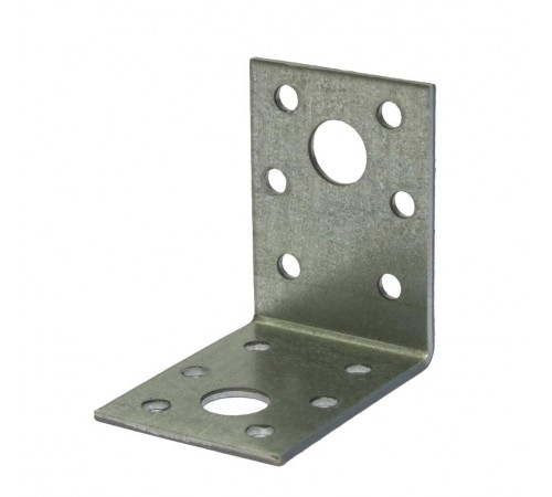 Уголок крепежный 70х70х55х2, оцинкованный - накл.  124406  Tech-KREP