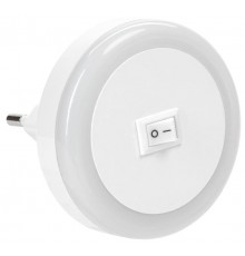 Светильник-ночник 006 круг 220В  LDNN0-006-RD-P-00-S-K01  IEK