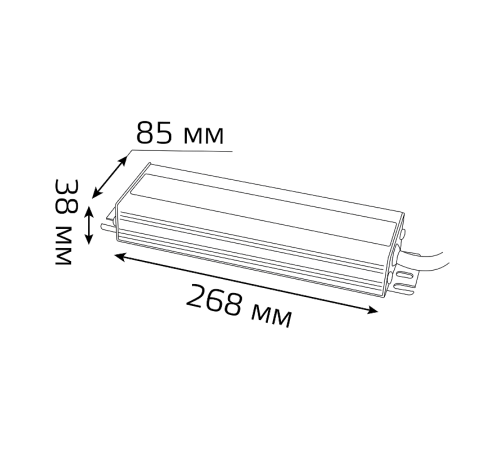 Блок питания 200W 24V IP66 1/15  202022400  Gauss