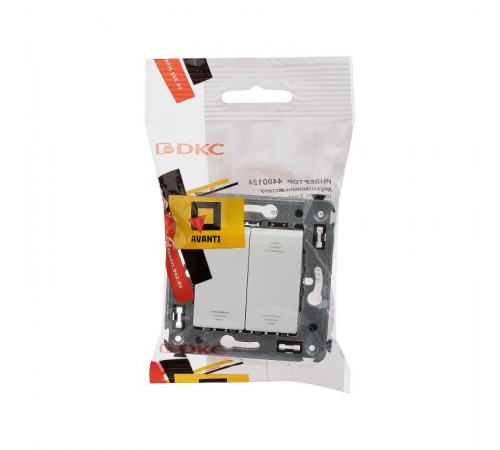 Инвертор двухклавишный в стену, "Avanti", "Белое облако"  4400124  DKC