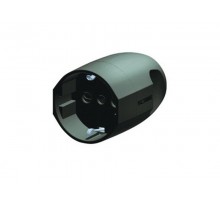 Розетка кабельная, бытовая с центральным вводом кабеля. Черная. IP20 16А 2P+E 230В  DIS1302083N  DKC