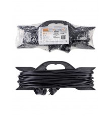 Удлинитель-шнур на рамке силовой народный ПВС 2200 Вт б/з, 30м, штепс. гнездо  SQ1307-0308  TDM