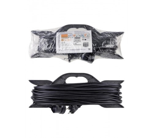 Удлинитель-шнур на рамке силовой народный ПВС 2200 Вт б/з, 30м, штепс. гнездо  SQ1307-0308  TDM