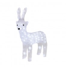 Акриловая светодиодная фигура "Северный олень" 45 см, 100 светодиодов, IP44 понижающий трансформатор в комплекте,  513-270  NEON-NIGHT