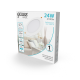 Светильник  Basic Downlight круг 24W 2100m 4000K 170-260V IP20 225*26 белый LED 1/40  9030520224  Gauss