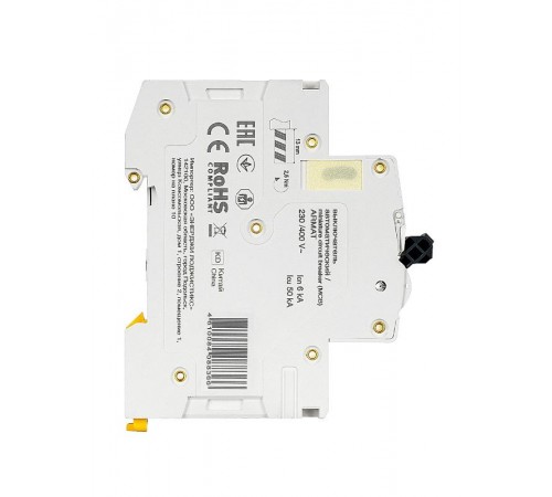 Выключатель автоматический трехполюсный M06N 3P B 2А 6кА ARMAT  AR-M06N-3-B002  IEK