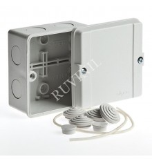 Коробка распределительная для о/п, 98х98х60мм (серая)  67048  Рувинил