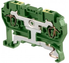 Клемма D1,5/4.P.4L пруж. 1.5мм.кв. земля  1SNA290389R1500  TE