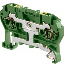 Клемма D1,5/4.P.2L пруж. 1.5мм.кв. земля  1SNA290379R2200  TE