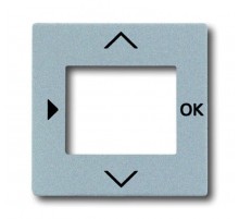 Плата центральная (накладка) для таймера 6455, 6456, серия solo/future, цвет серебристо-алюминиевый  6430-0-0305   2CKA006430A0305  ABB