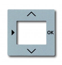 Плата центральная (накладка) для таймера 6455, 6456, серия solo/future, цвет серебристо-алюминиевый  6430-0-0305   2CKA006430A0305  ABB