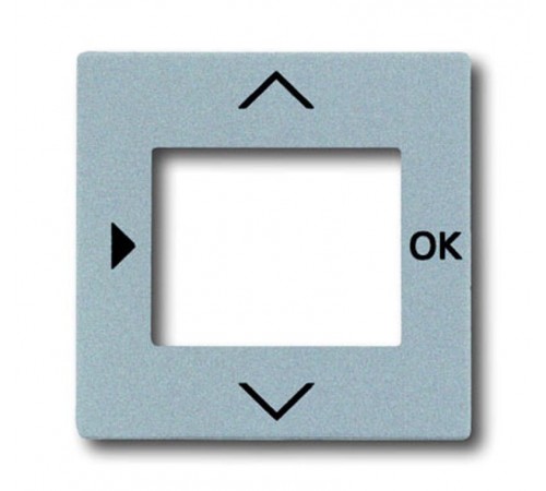 Плата центральная (накладка) для таймера 6455, 6456, серия solo/future, цвет серебристо-алюминиевый  6430-0-0305   2CKA006430A0305  ABB