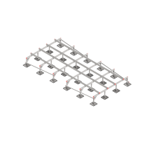 Опорная конструкция для установки оборудования TECHNORAPTOR STEELFOOT 2500х5000 HD  KM-TR-STF-SSEI-2500-5000 HD  КМ - профиль