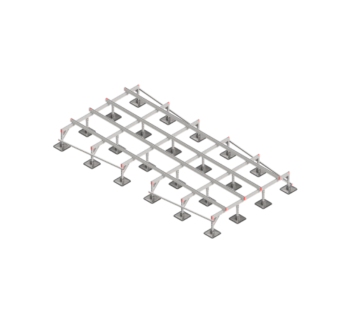 Опорная конструкция для установки оборудования TECHNORAPTOR STEELFOOT 2500х5000 HD  KM-TR-STF-SSEI-2500-5000 HD  КМ - профиль
