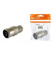 Переходник гнездо F - гнездо TV, инд. упаковка  SQ1809-0009  TDM