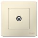 Blanca Молочный С/У Розетка TV  BLNTS000012  SE