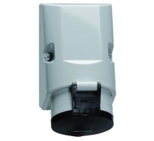 Розетка настеннаяTE 16A 4p 500V 7h IP44 126x83 черная I 11486-Bals I Bals