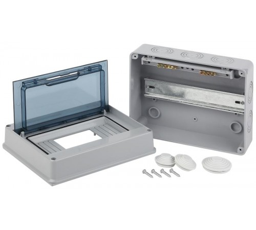 Бокс пластиковый навесной KMPN8   8 мод. IP65  Б0046405  ЭРА