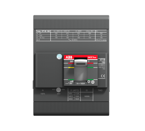 Выключатель автоматический XT1C 160 TMD 16-450 4p F F1SDA080840R1 ABB
