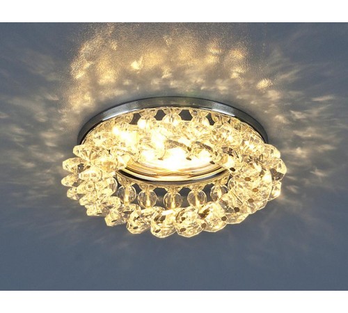 Светильник точечный встраиваемый 206 MR16 CH/CL хром/прозрачный  a030720  Elektrostandard