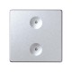 Сенсорный 2-кл выключатель без маркировки, алюминий  8000621-093  Simon