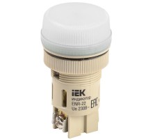 Лампа ENR-22 сигнальная d22мм белый неон/240В цилиндр   BLS40-ENR-K01  GENERICA