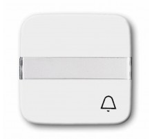 Клавиша для мех. 1-клавишного выкл./перекл./кнопки, с символом "ЗВОНОК", серия Reflex SI, цвет альпийский белый  1731-0-0538   2CKA001731A0538  ABB